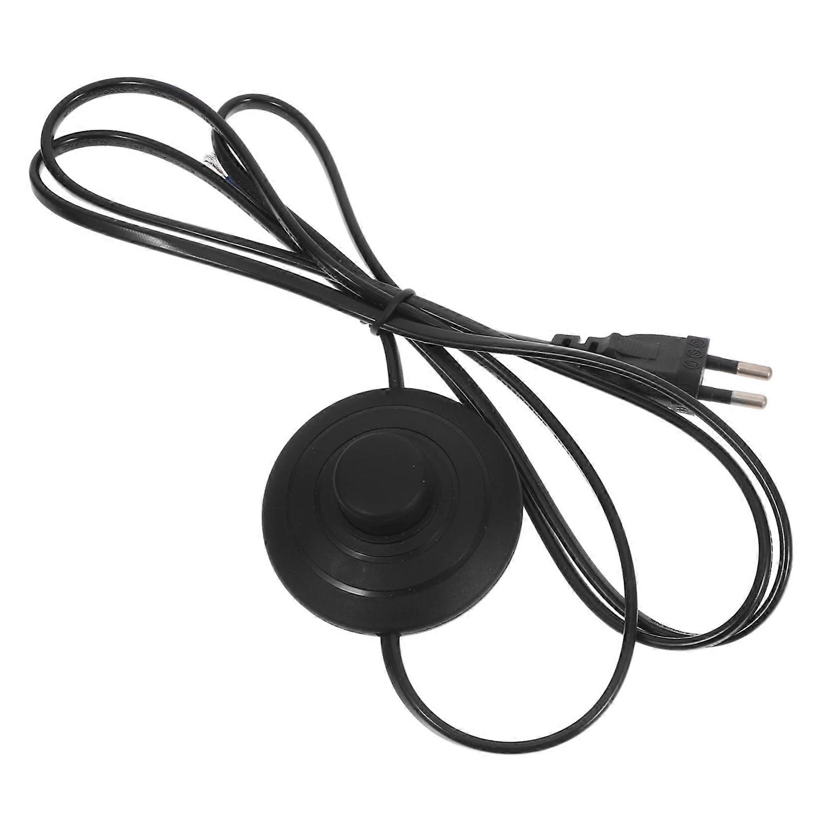 Foot Switch for Floor Lamp, Black Plastic Cable Extension, Compatible with Various Lamp Models, Foot Pedal Switch