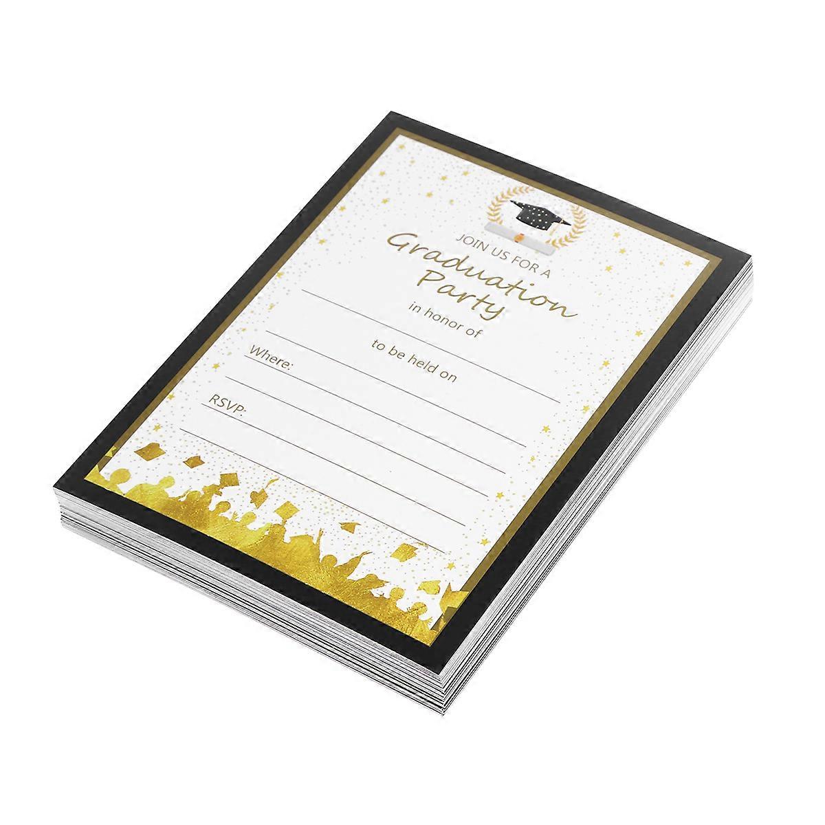 25pcs Graduation Party Invitations with Advice Notes, Decorations & Favors for Memorable Celebrations – Quality Pack for Event Planning