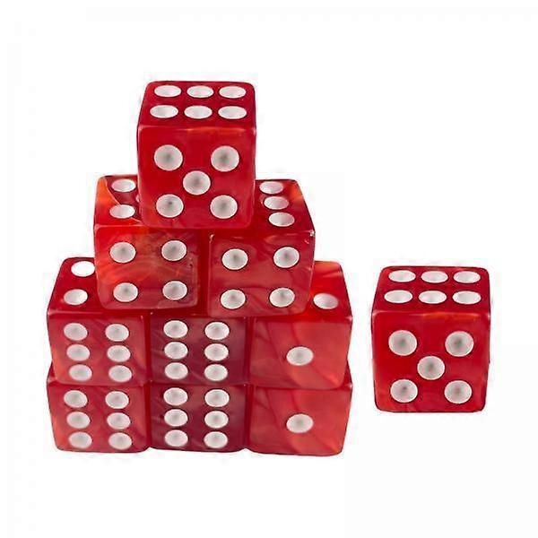 10x10x 6 Sided Dices Set Entertainment Toys 16mm Dices for Table Game Card Game