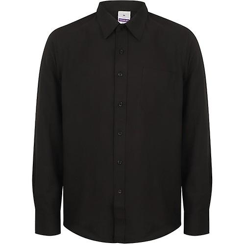 Henbury Mens Wicking Long Sleeve Work Shirt