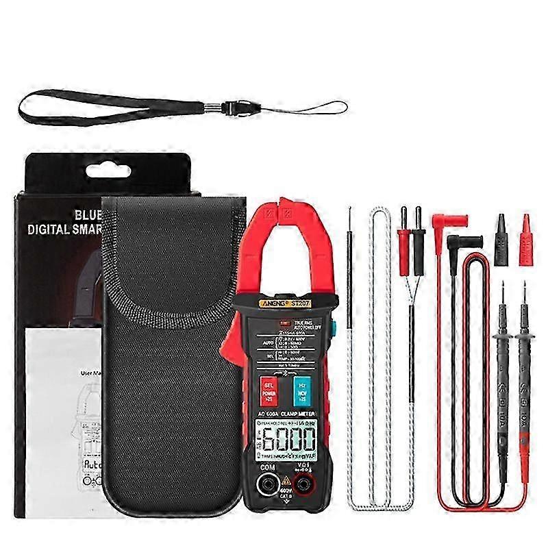 ST207 Big Screen Digital Clamp Meters Bluetooth Smart AC Tester Burn-Proof Professional Multimeter
