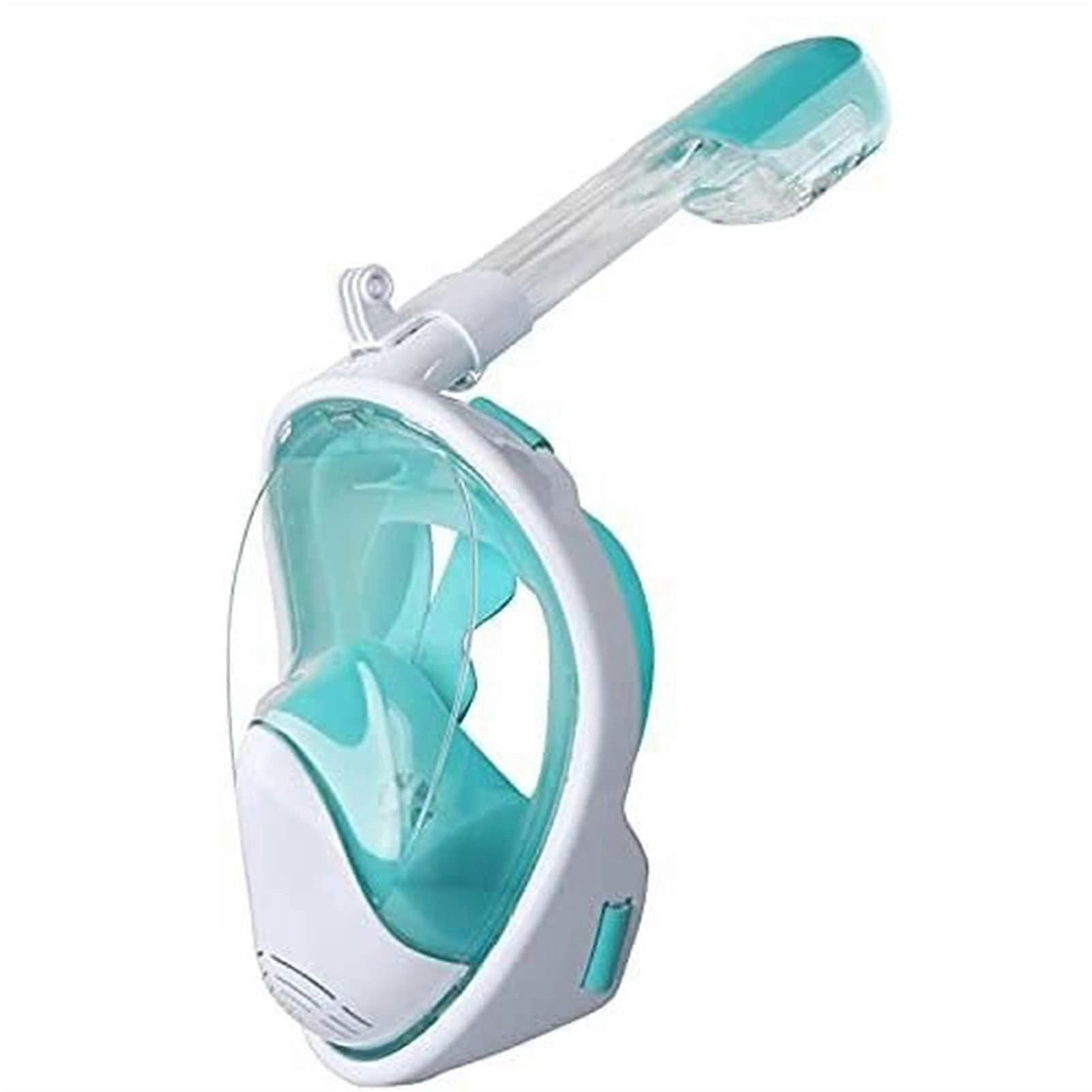 FullFace Silicone Snorkel Mask For Adults And Children Green Color Size L