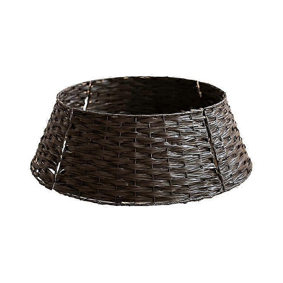 Ins Style Brauner Weihnachtsbaumrock, Nordic Rattan Weidenkorb 2025