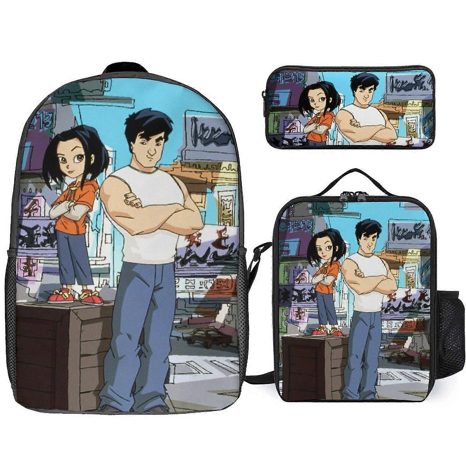 o2 Jackie Chan Adventures sac à dos Knowledge Planetarium cartable avec système de déjeuner solaire u2