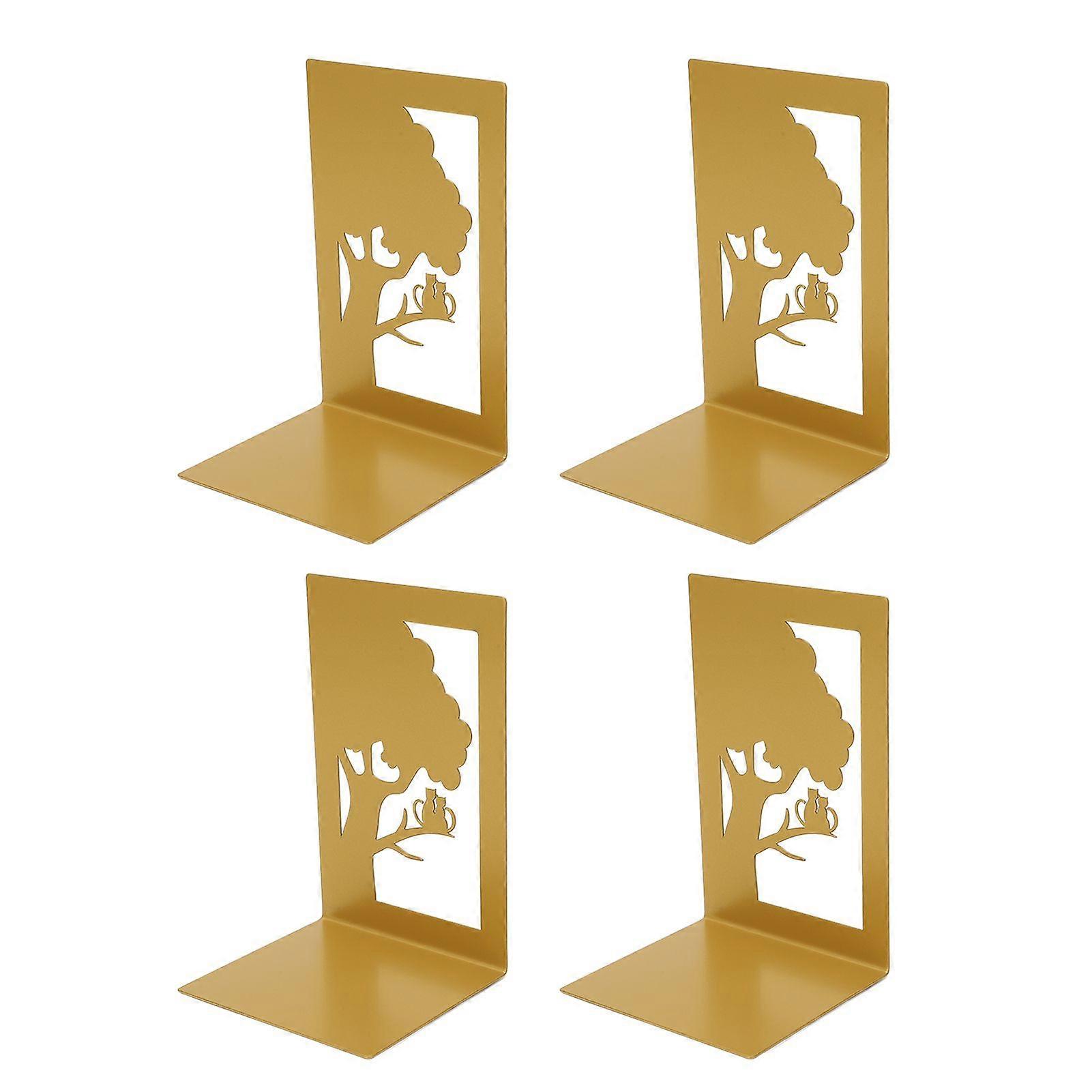 2025、最新モデル、4pcs、メタルブックエンド、中空、中空、頑丈な、建設、重い