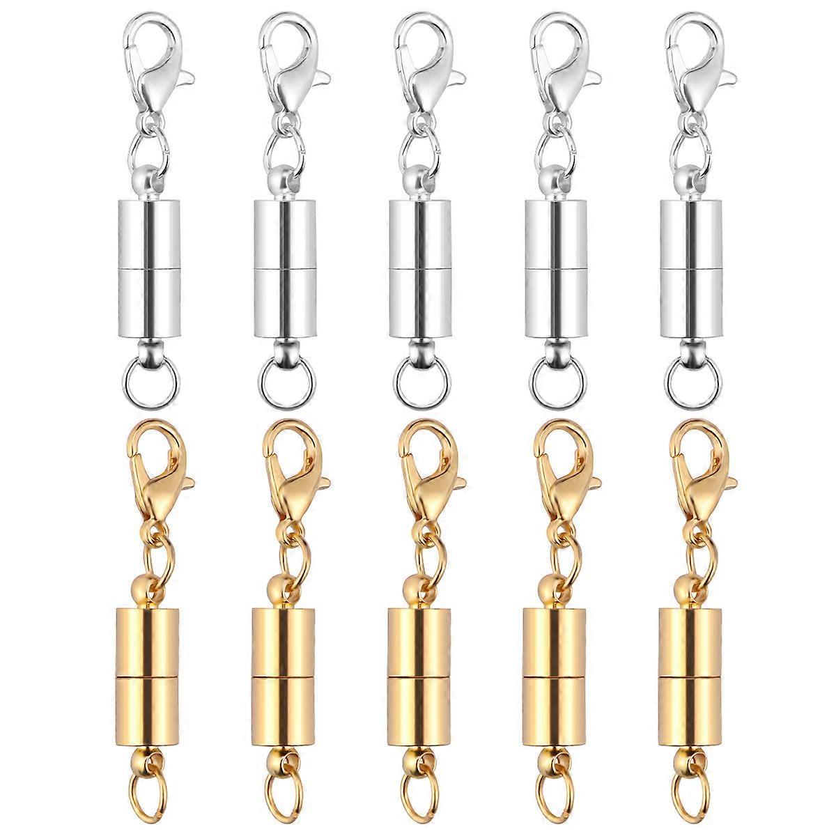 Jewelry Components Set,Durable Lobster Clasps with Functional Magnetic Ends
