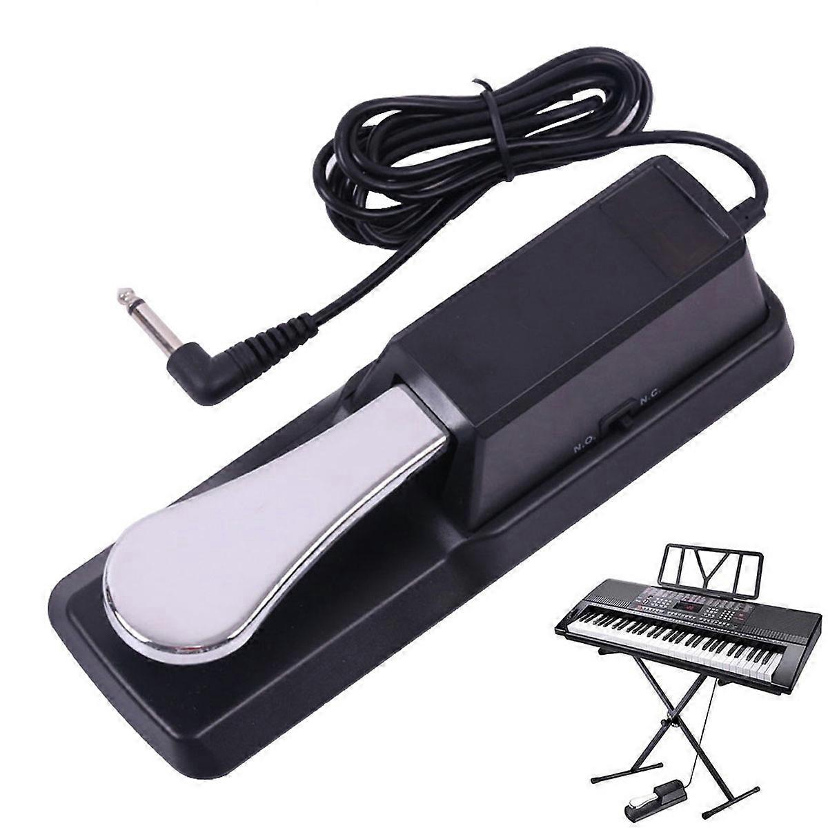 Sustain Pedal Compatible with Keyboard Instruments Ensuring Acoustic Performance
