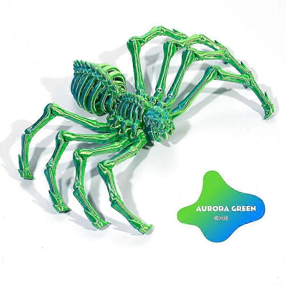 3D Printing Movable Elastic Spider Simulation Toy Shrink Joint Movable Integrated Model