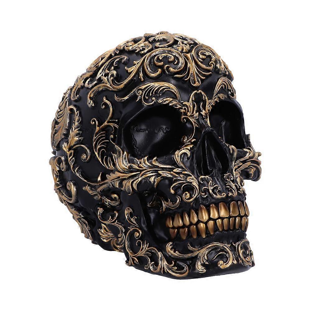 Renaissance Black And Gold Skull