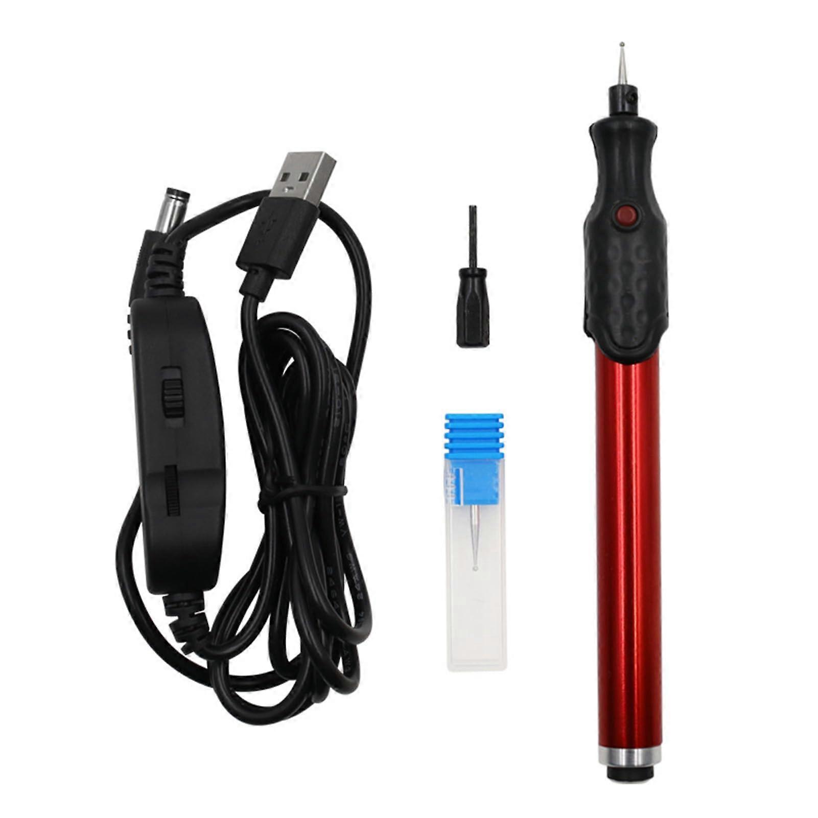 Electric Engraving Pen USB Adjustable Speed Mini Engraver for Metal Wood Glass