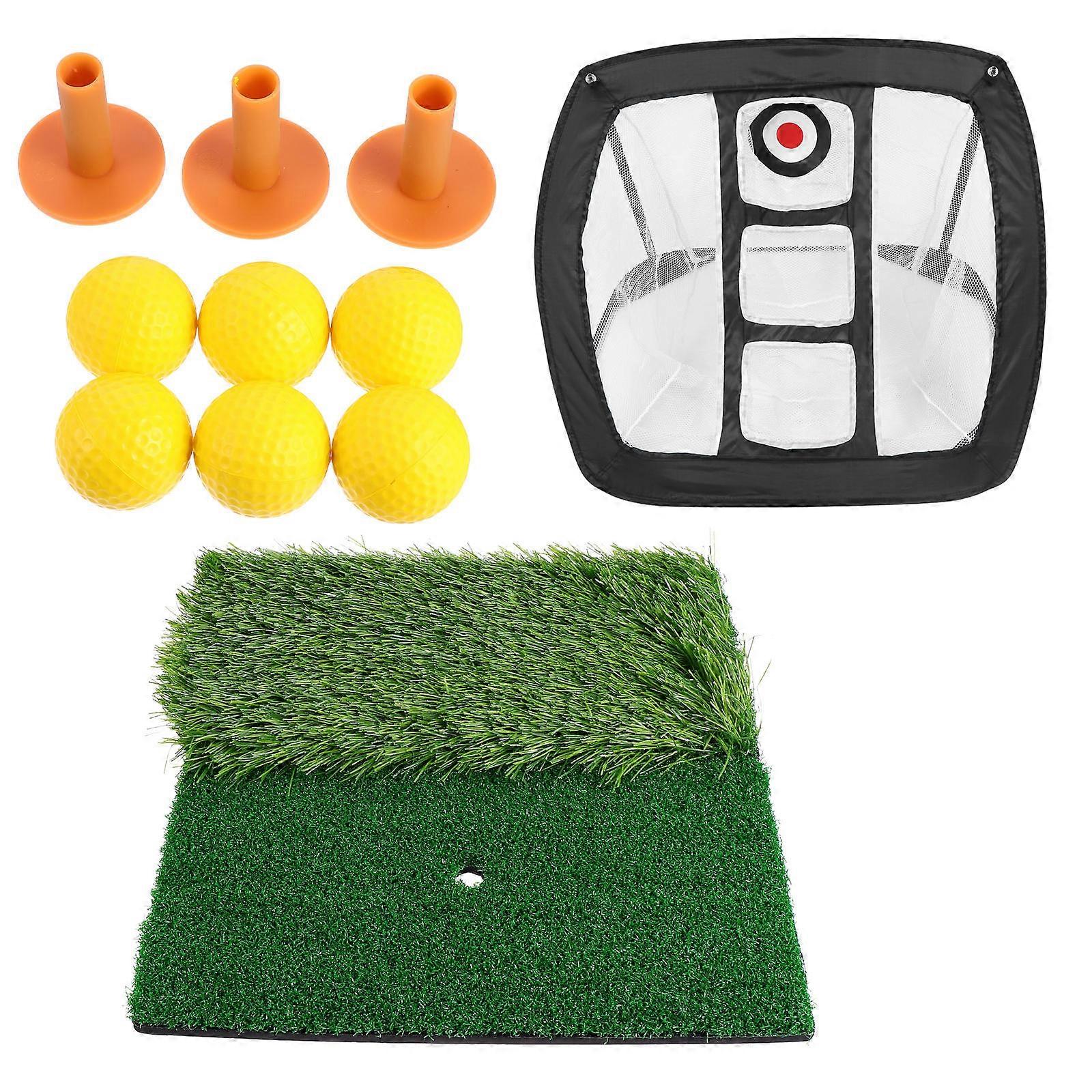 Golf Training Net Portable Short-Range Accuracy Improvement Black Square Nylon 1Set