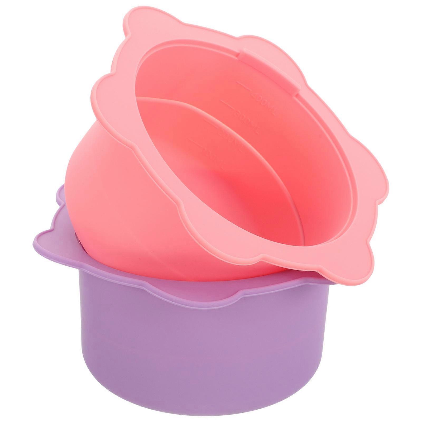Diy Face Mask Mixing Bowl Silicone Mask Mixing Bowl Durable Design Diy Enthusiasts 14.5x14.5cm Diy Candle 2Pack
