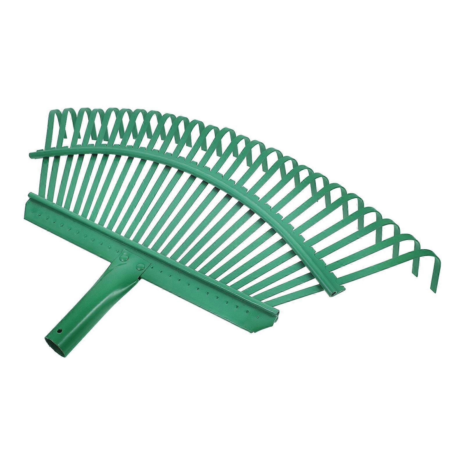 Metal Garden Rake Multi-Function Steel Rake Head for Garden Work Lightweight Gardening Tool 1Pcs
