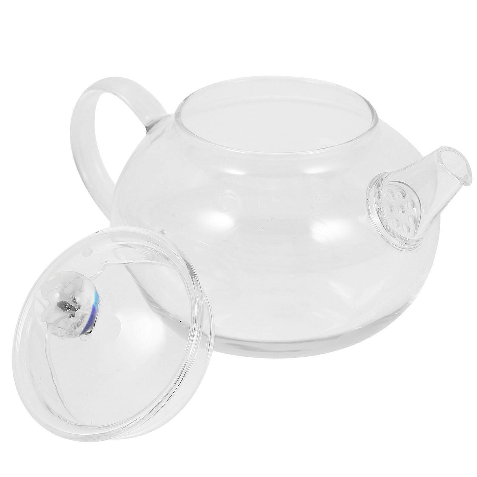 Small Teapot Borosilicate Glass Office Use Heat Resistant 200ml 1Pcs