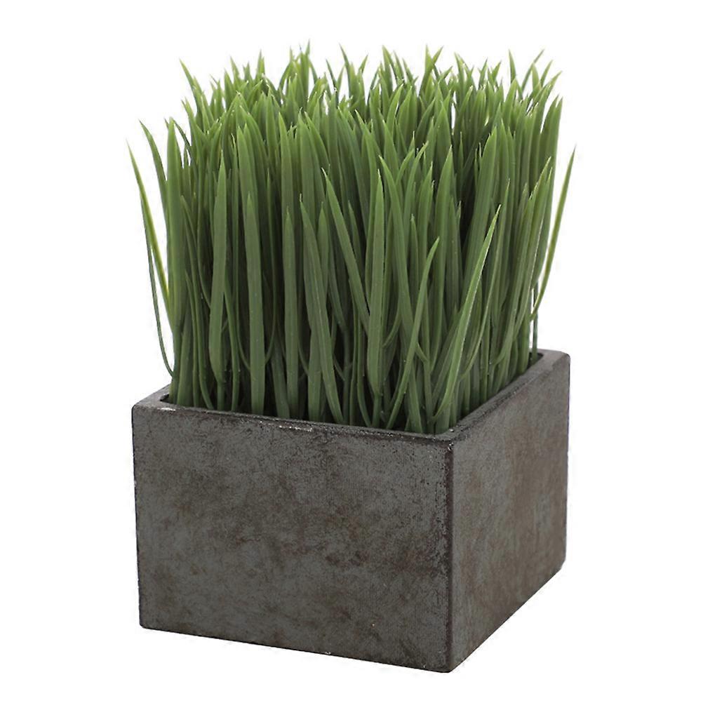 محاكاة زهرة اصطناعية نبات البلاستيك المساحات الخضراء شكل أنيق 18.00X10.00X10.00CM وضع المنزل 1 قطعة