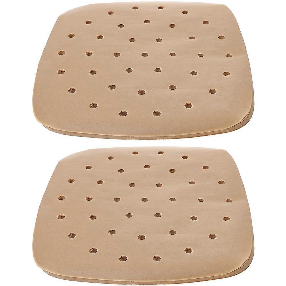 200 pcs Food Grade Air Fryer Paper Liners with Oil, Non Stick Baking Sheets for Air Fryer and Oven Use, Grease Absorbing for Healthy Cooking of Meat