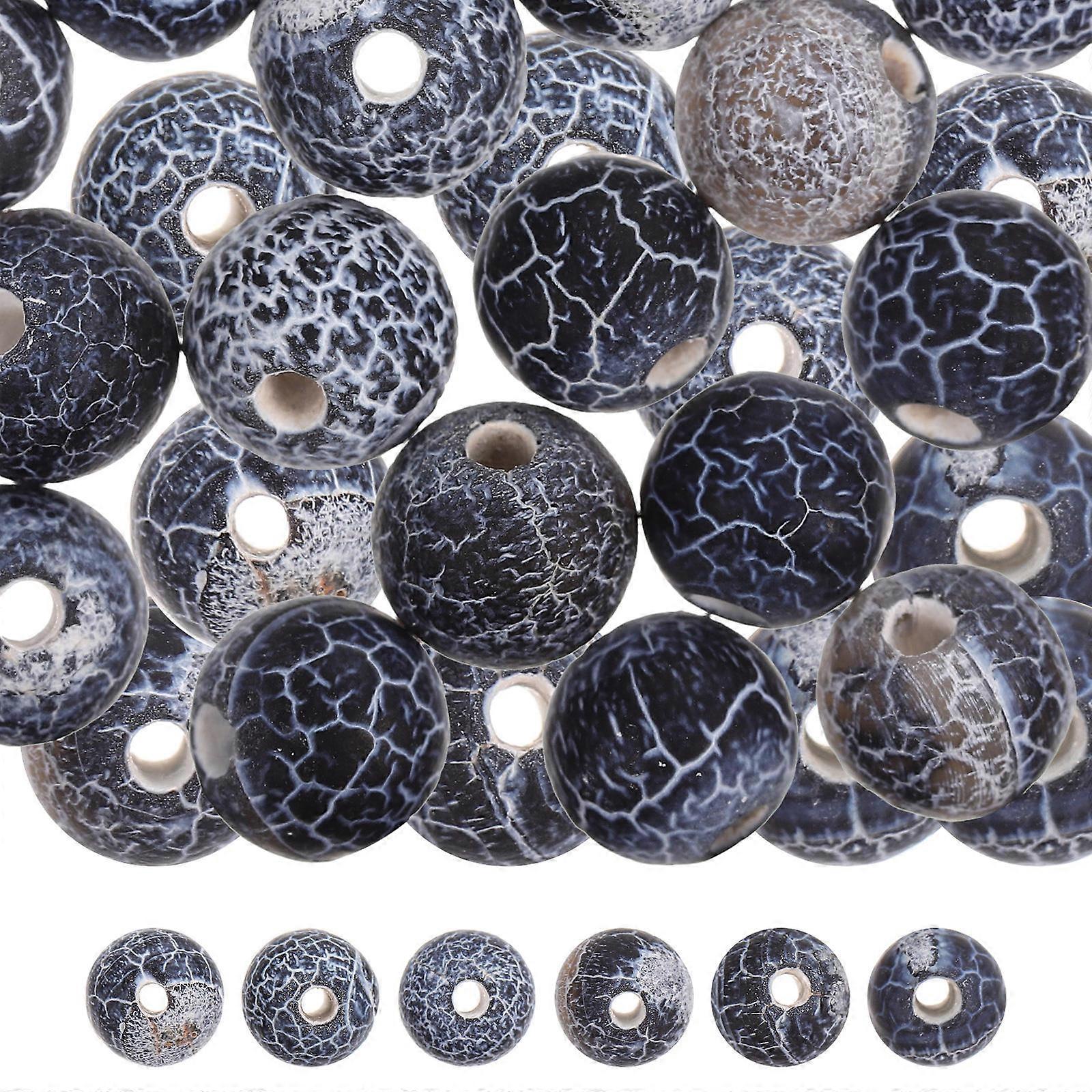 Beads For Jewelry Making Frosted Agate Beads present Giving Round Stone Agate Stringing 20Pcs