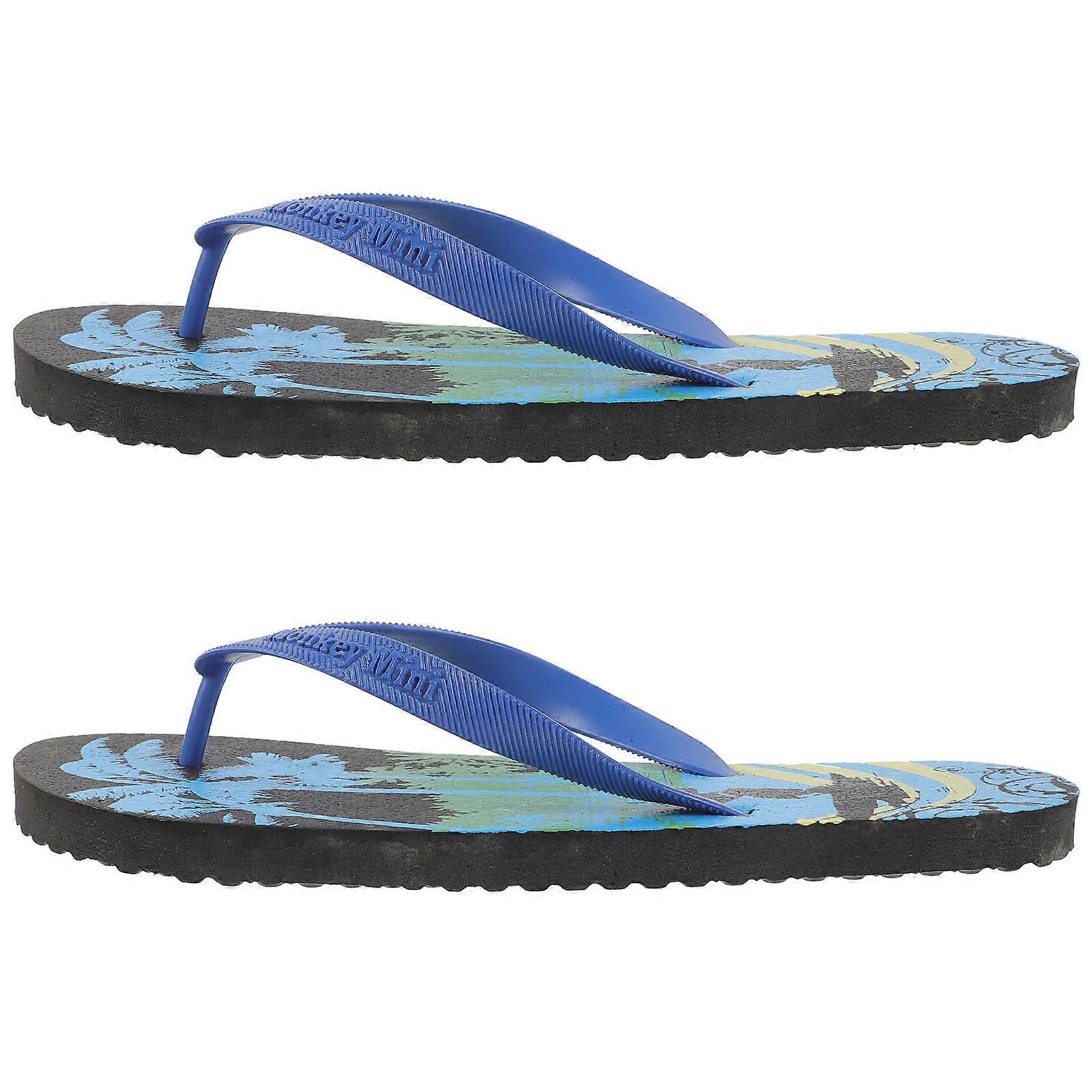 Stylish Flip-Flops Breathable Slippers For Beach Summer Hawaii Style Anti-Skid Comfortable 1 Pair