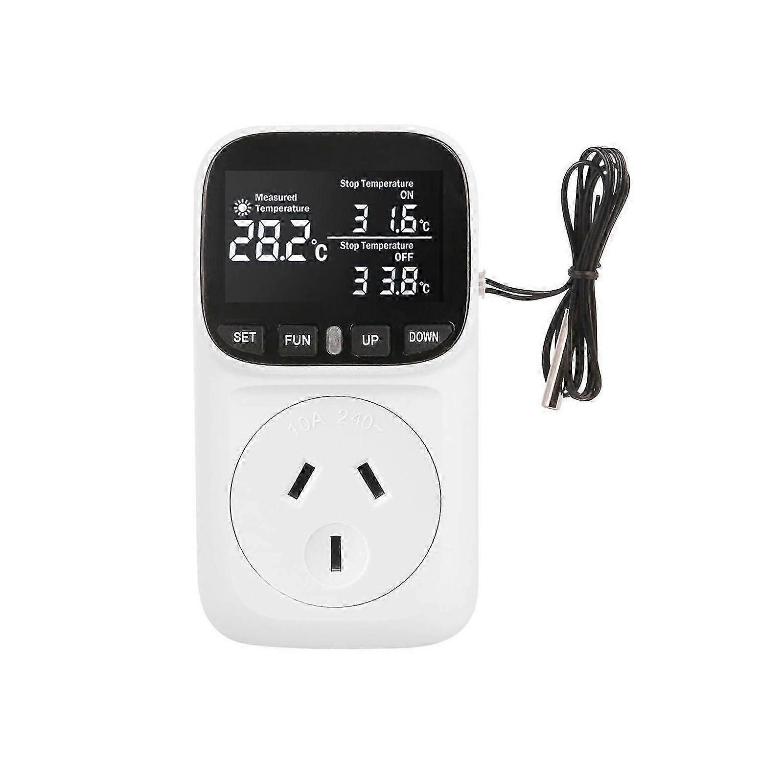 Digital Temperature Controller Thermostat Timer With Sensor 240V 10A 2400W