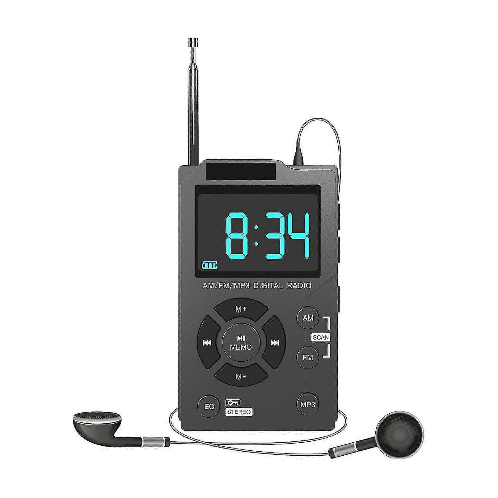 Portable AM Radio, Premium Durable Multifunctional Pocket Radio for Indoor and Outdoor Use, Ideal for Office and Travel Needs