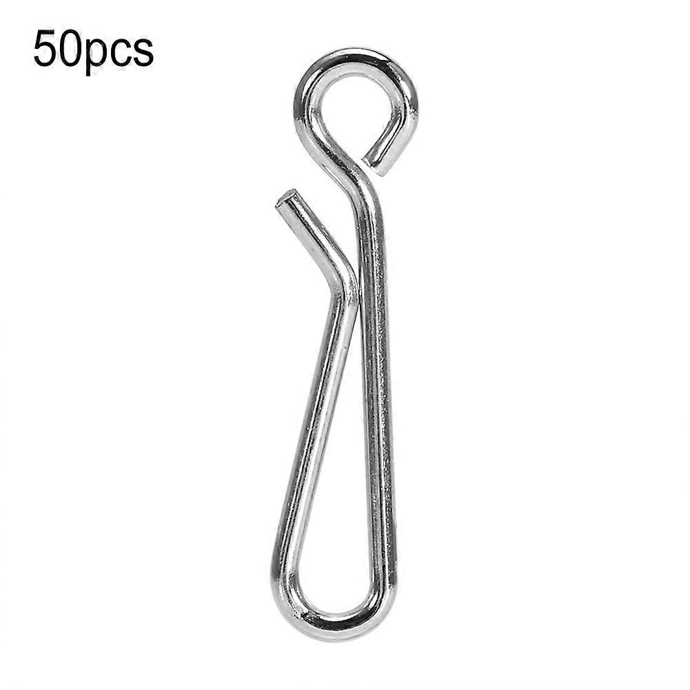 Fishing Tackle Kit with High Strength Rolling Swivels and Knotless Connectors (1#50pcs)