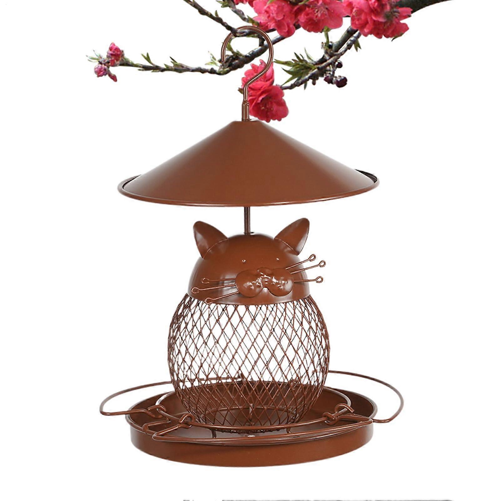 Antisquirrel bird feeder, weatherresistant spillproof for balcony backyard