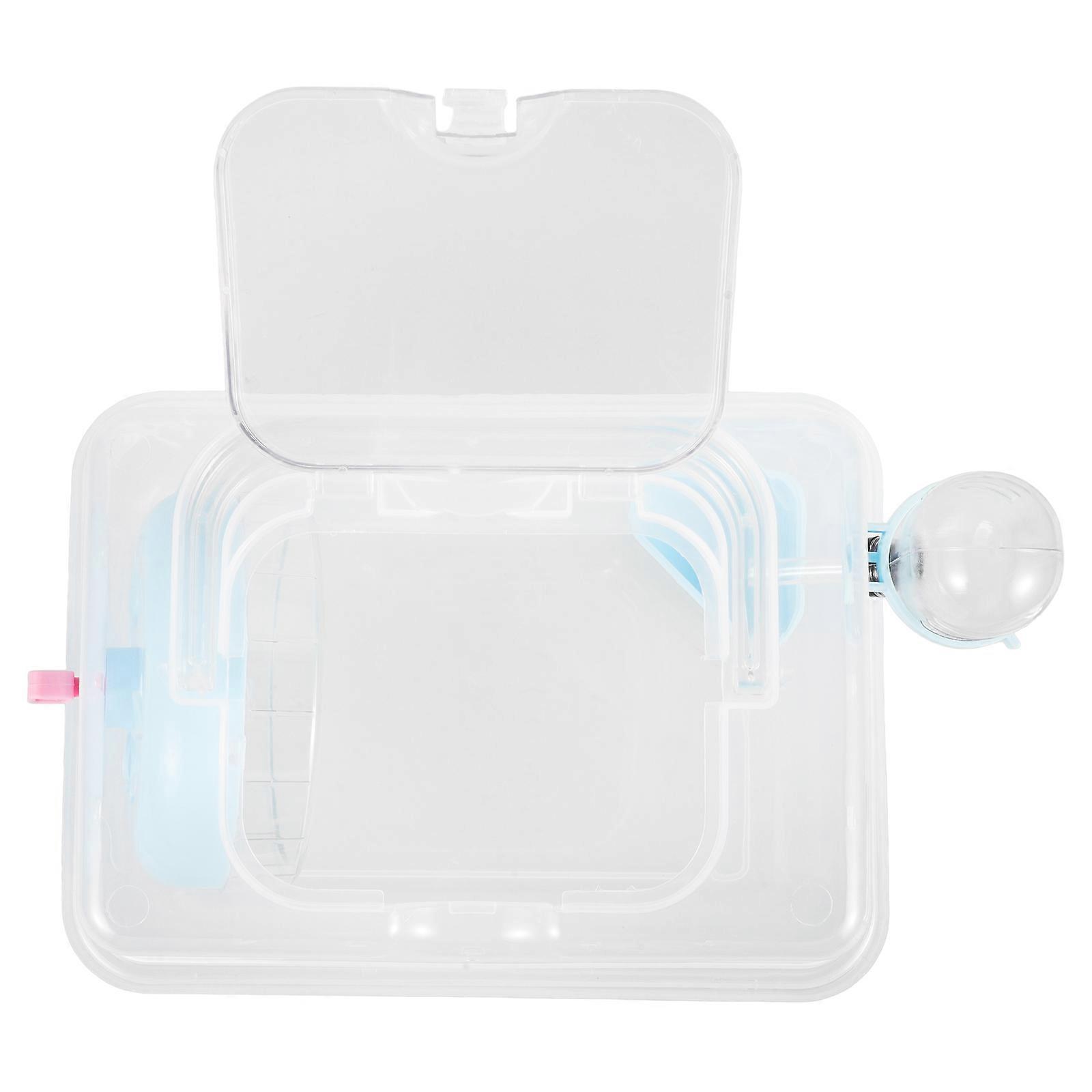 Portable Hamster Cage Plastic Multi Clear Observation Pet Rat Cage for Beekeeping