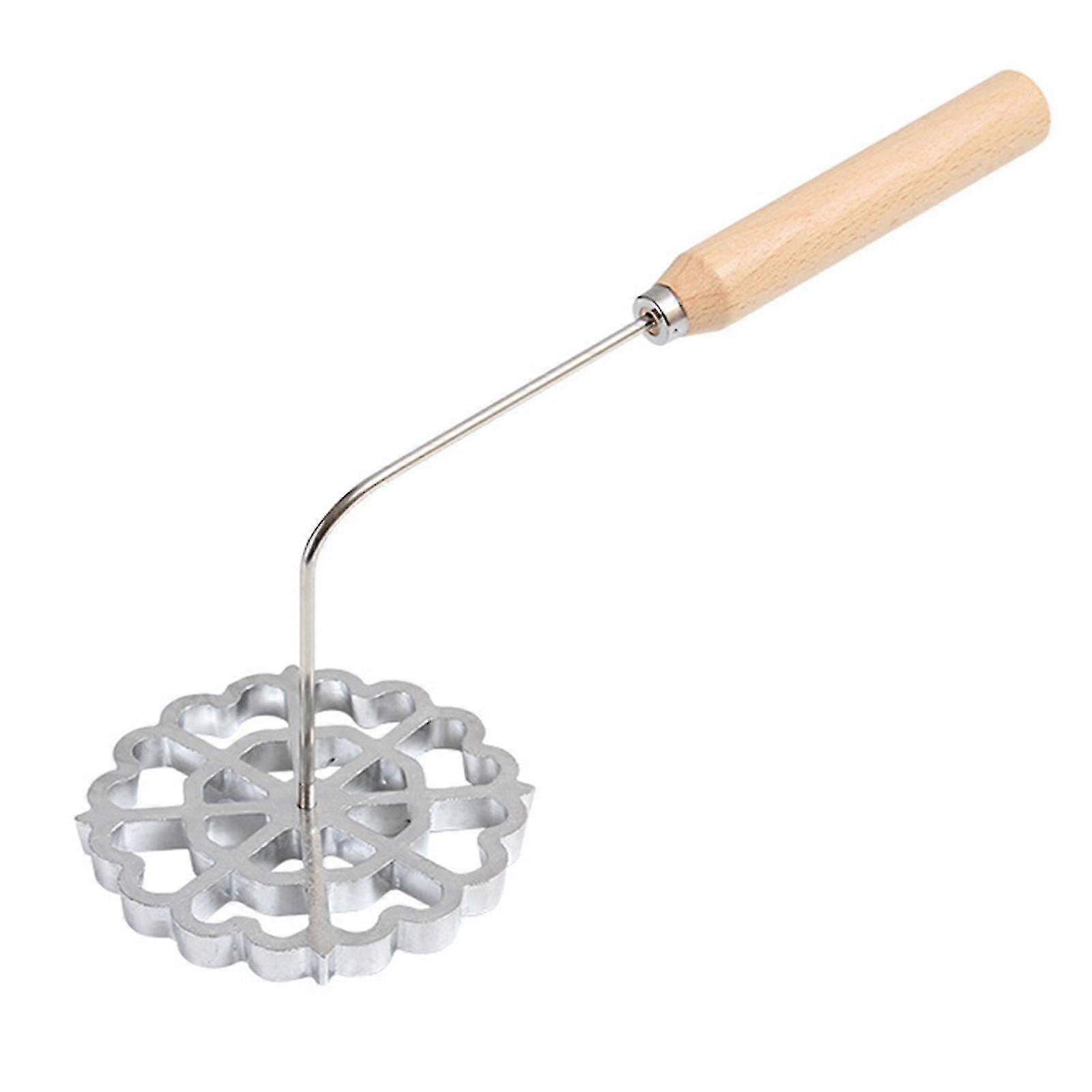 Cookie Maker Mold with Wooden Handle Detachable Rosette Maker Rosette Cookie Bunuelos Tool