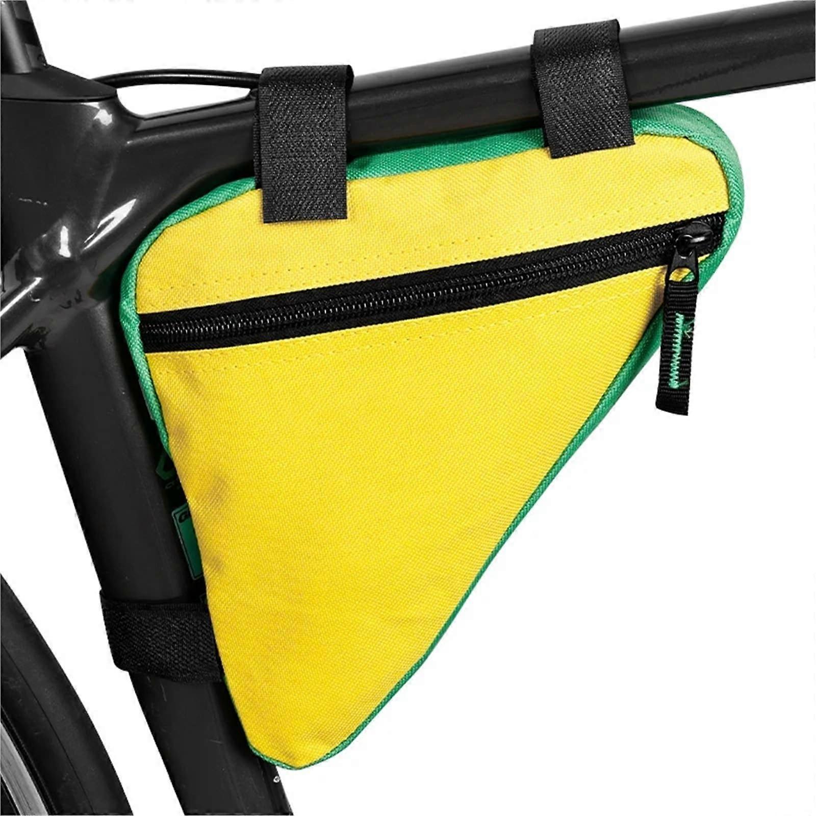 Fahrrad Rahmentasche Front Triangle Frame Bag For MTB Waterproof Tool Bag With Mount Yellow