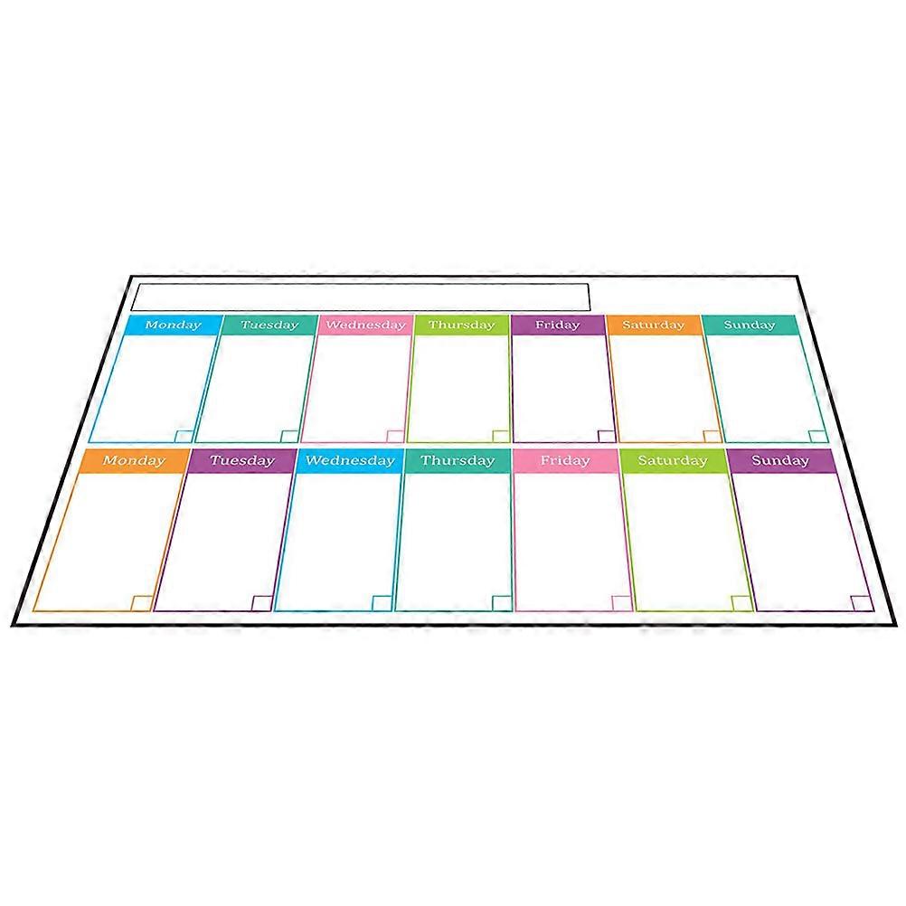 Weekly Erase Board Adhesive Calendar Home Decoration Erasable Reusable 1Set