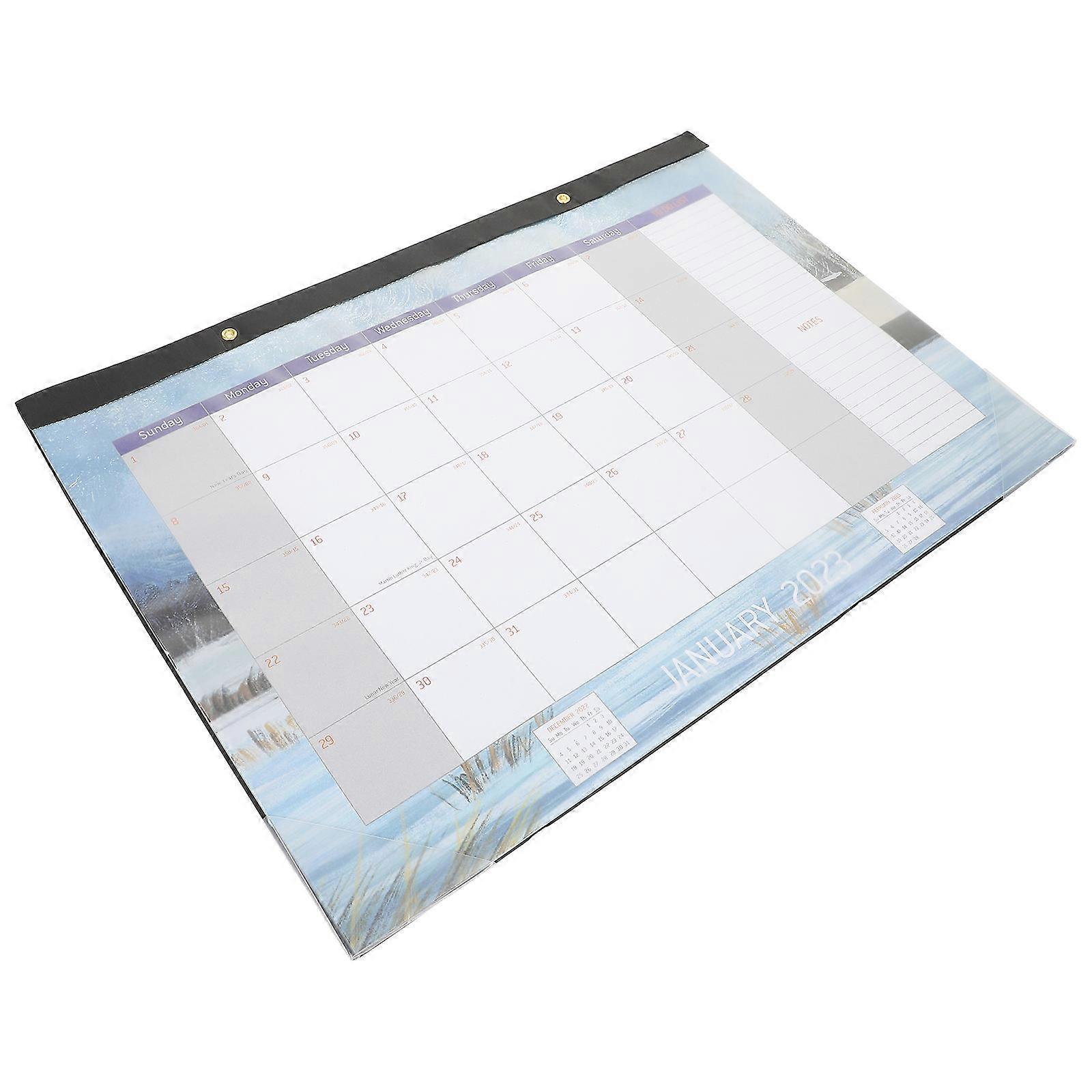 Paper Wall Calendar 2023 Coil English Calendar Home Decor Rectangular Chic Design 1Set