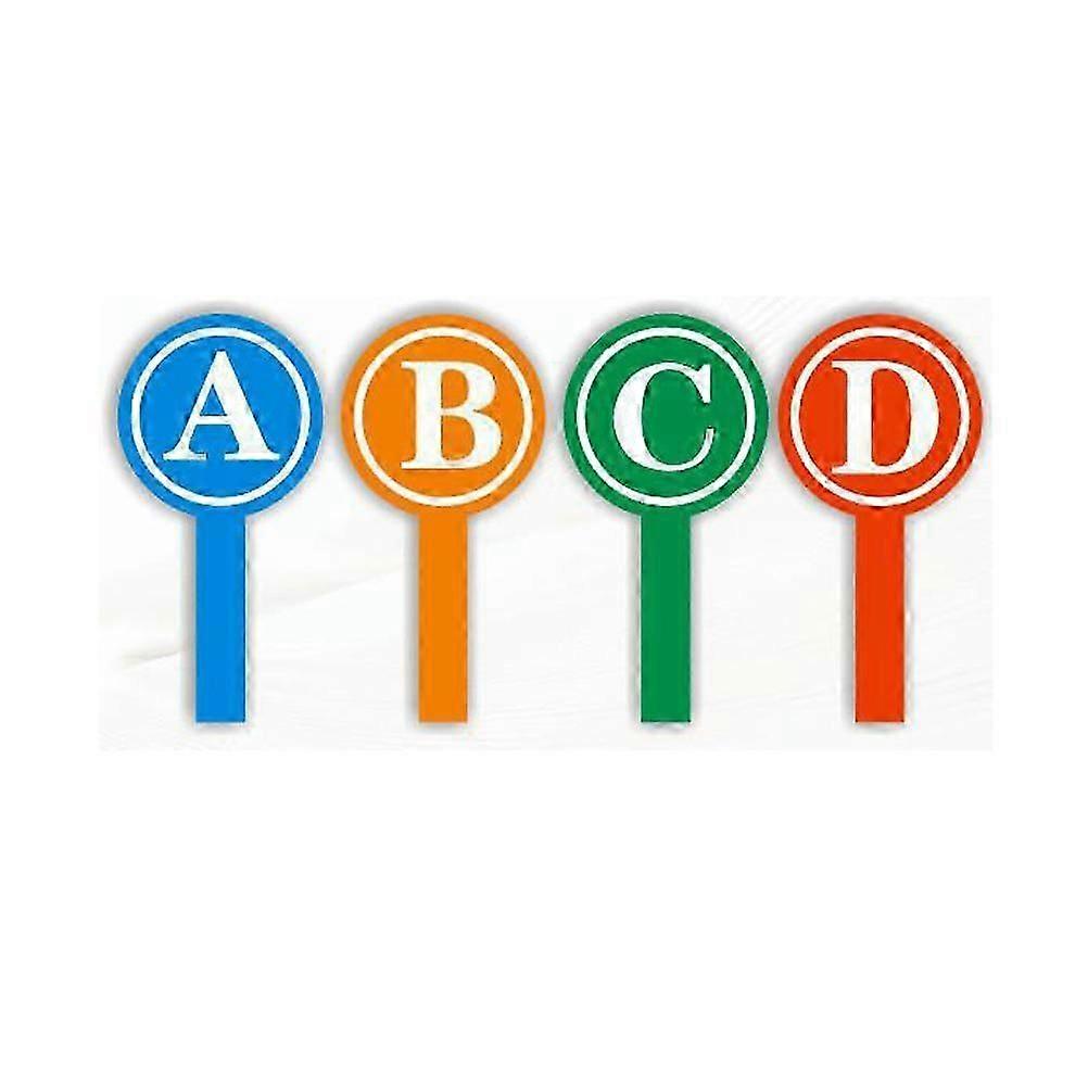 4Pcs Single Blank Scoreboards Handheld Scoreboards Dry Erase Paddles Single Sided Whiteboards