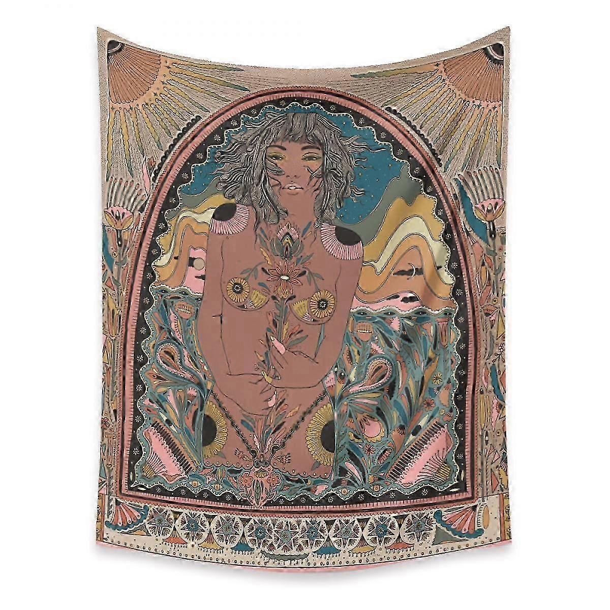 2025 Siste modell Wekity Skull Flower Girl Billedvev Hjem Billedvev Estetisk kunst