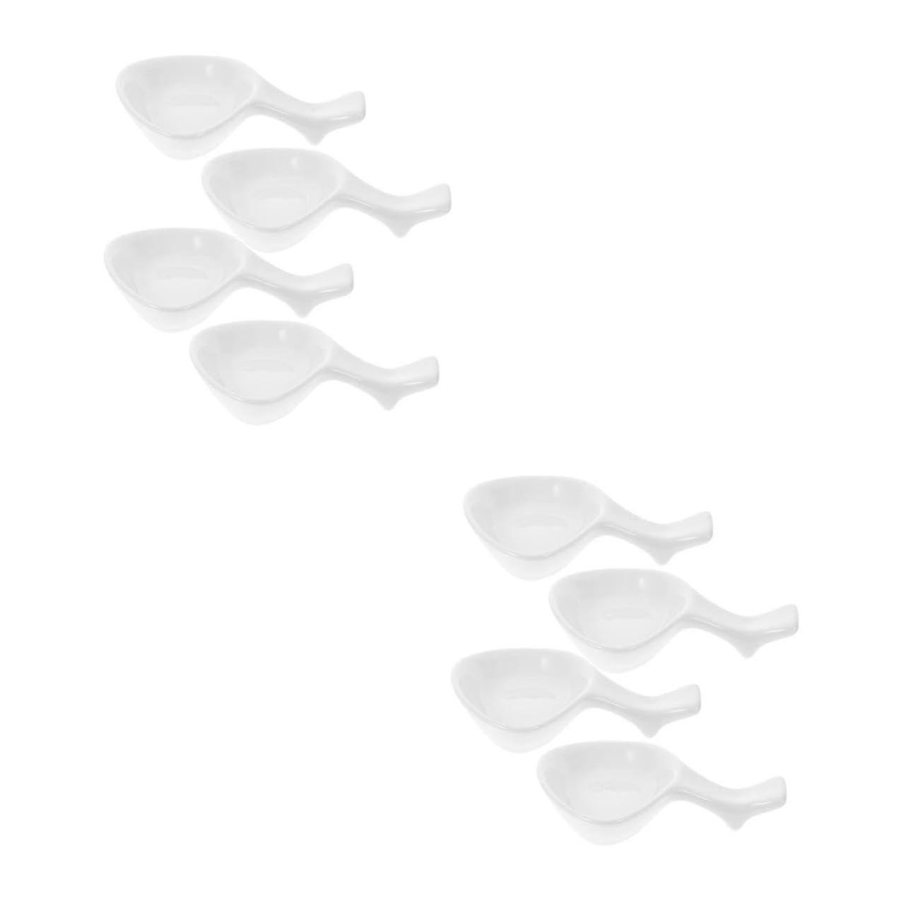 Creative Cutlery Shelves Ceramic White 4 Pieces x 2