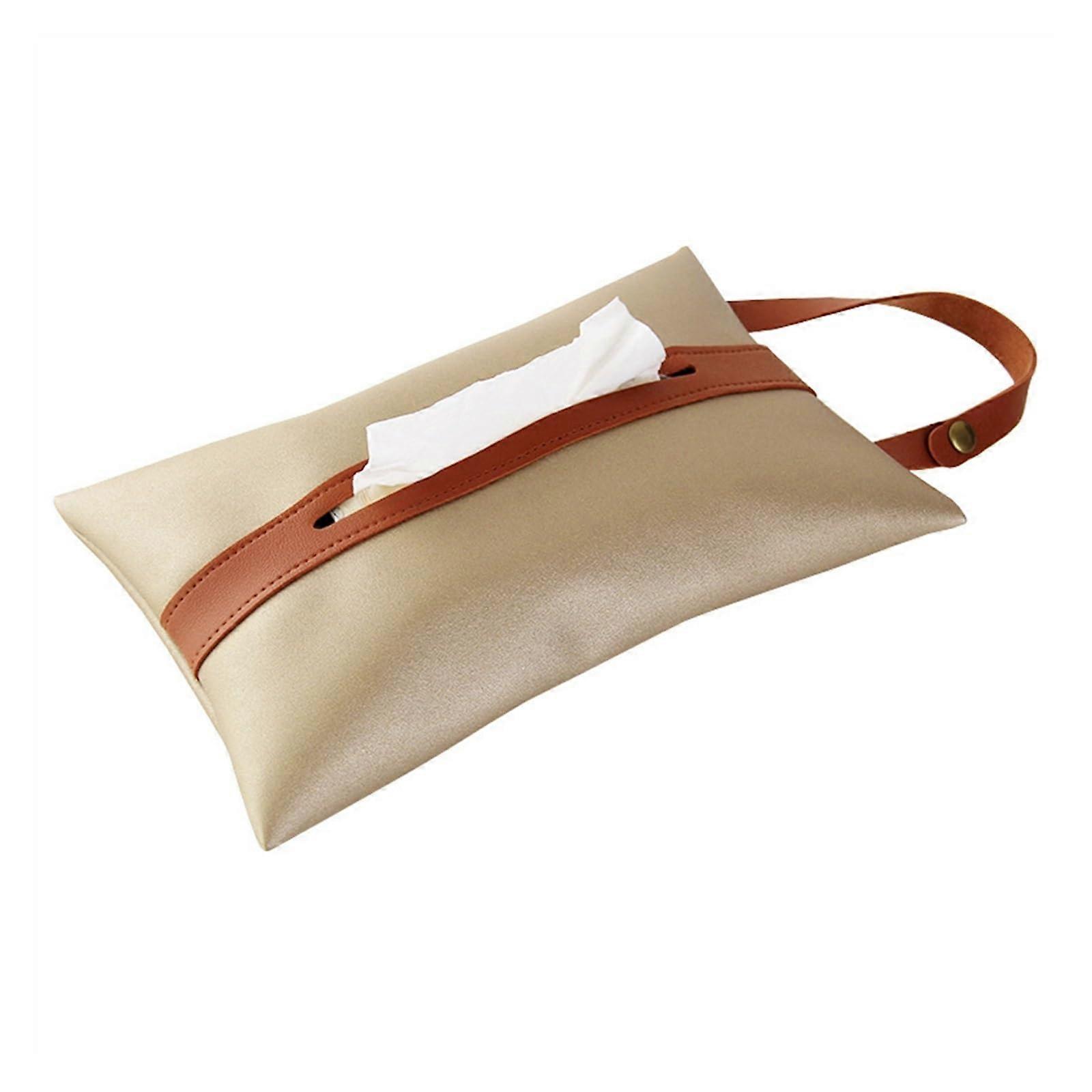 Taschentuchhalter Hanging Tissue Holder Case PU Leather For Home And Car Napkin Paper Dispenser Box Table Decor