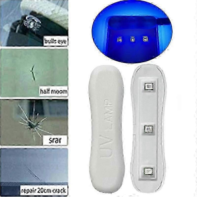 UV Cure Light for Auto Glass Window Repair Kit with USB Charging Tools