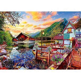 Jigsaw Puzzle 1000 Peça - Canoa Estilo Lago 491