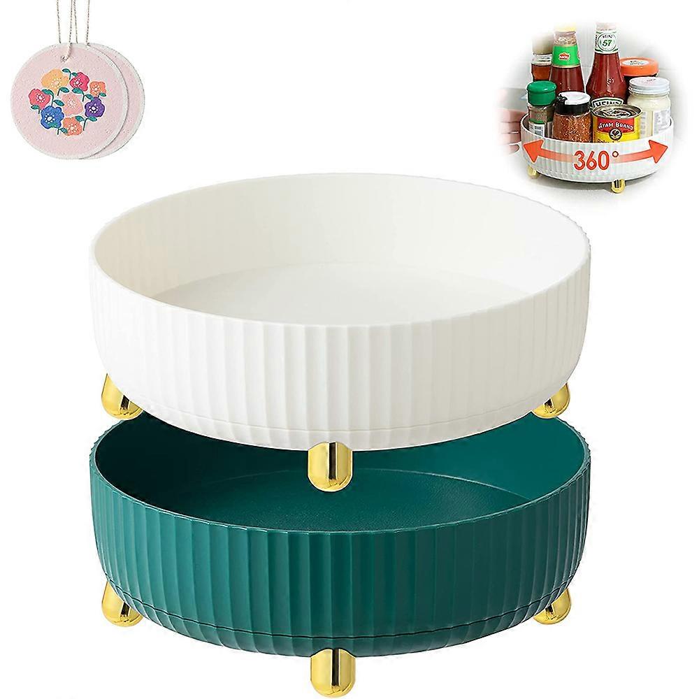 Rotating spice rack, 360-degree rotation, 2-piece set