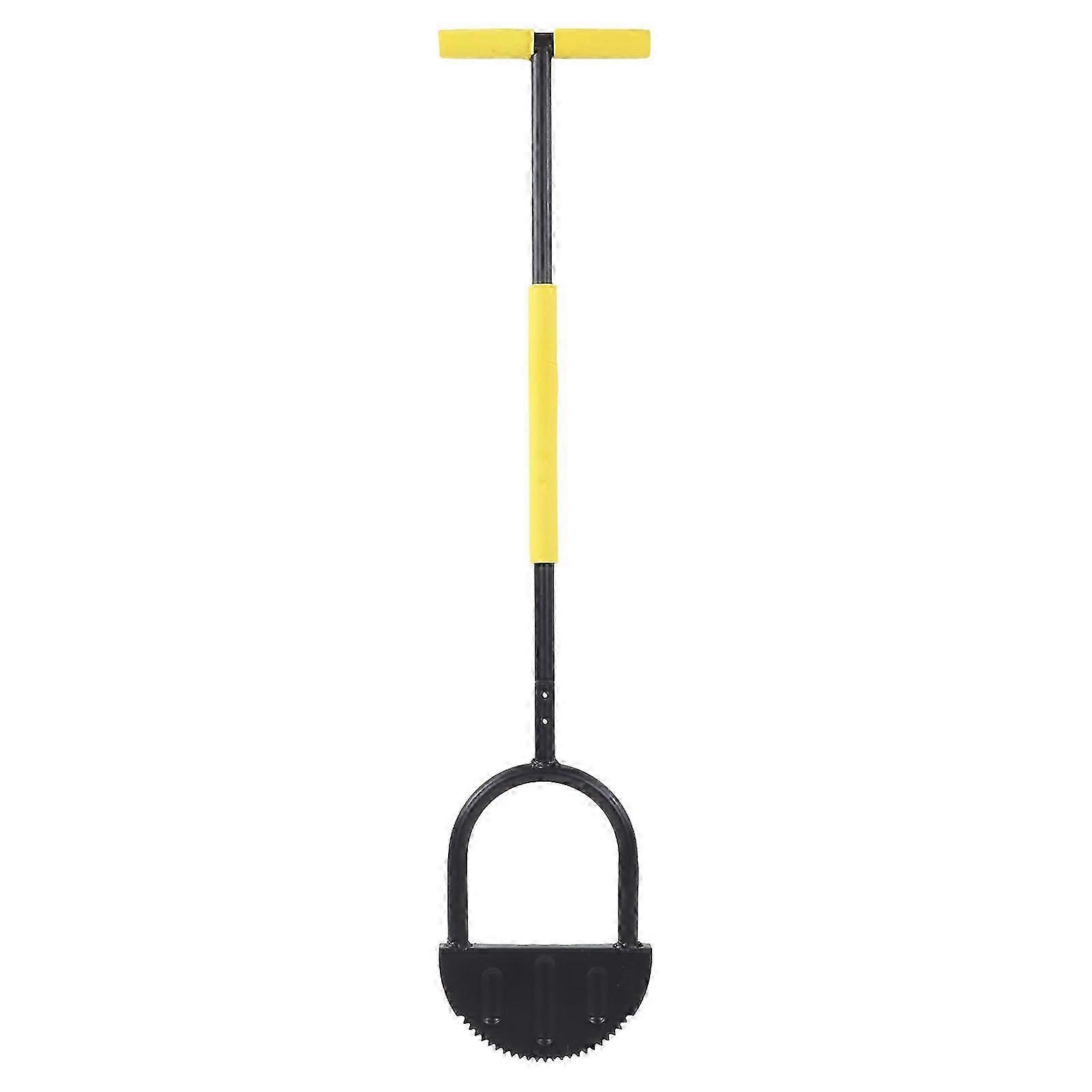 Half Moon Lawn Edger High Hardness Simple Cleansing Carbon Steel Manual Trimming Shovel for Garden Use