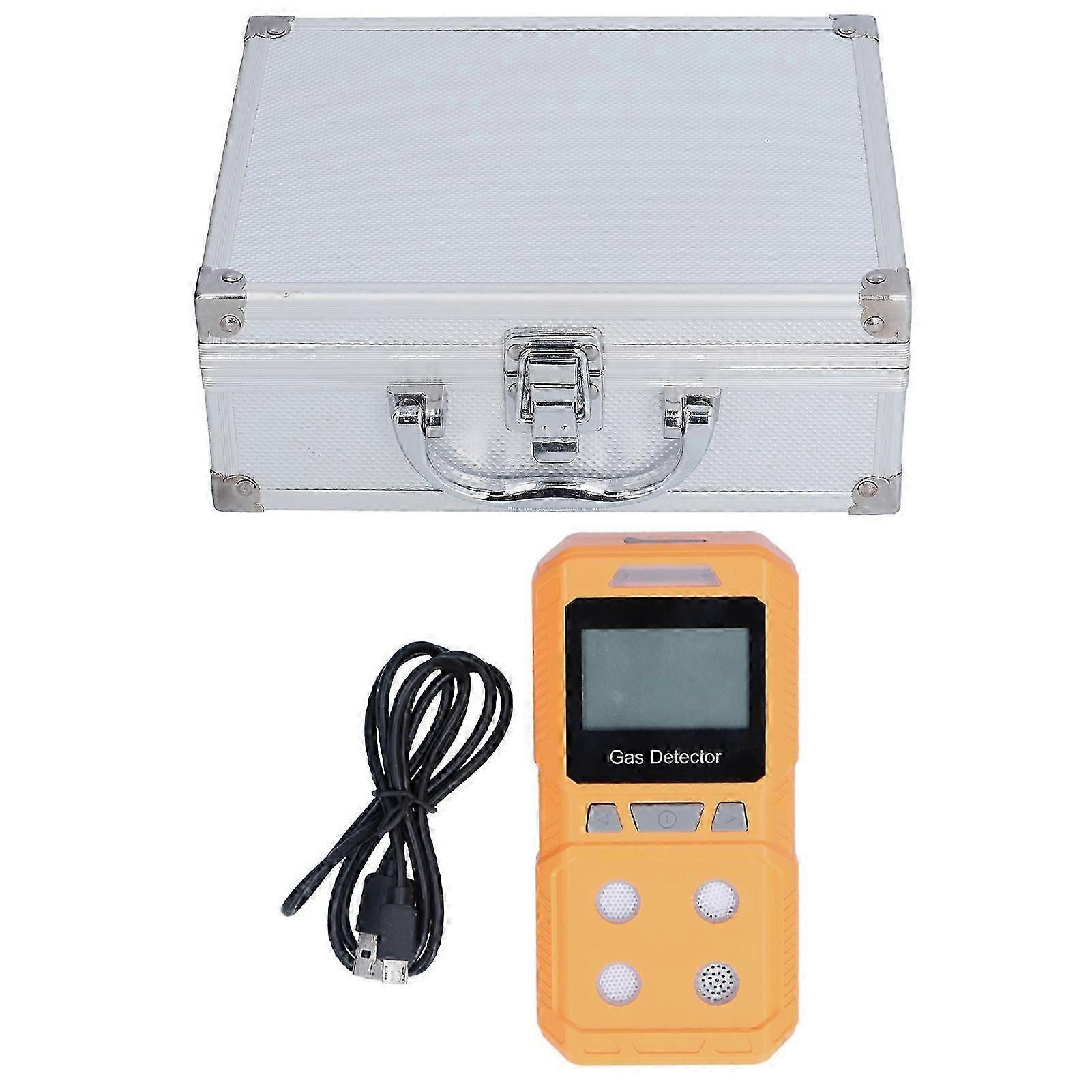 4 in 1 Gas Detector High Sensitivity EX H2S CO O2 Monitor USB Charging for Mining Industry Petrol Station