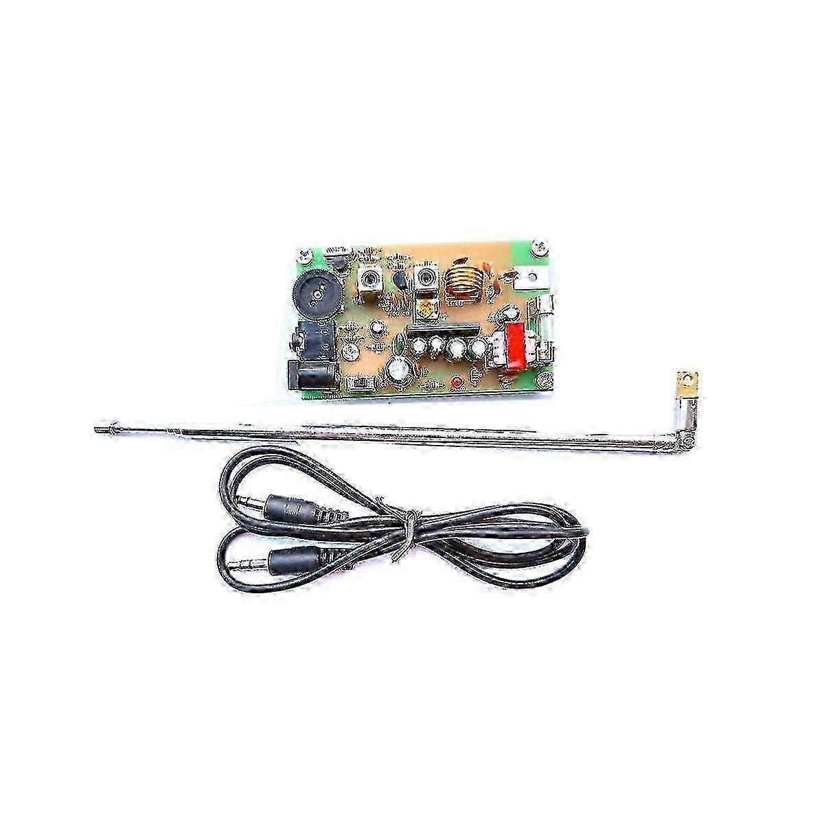 Shortwave Am Radio Transmitter Board with 21mhz Crystal and Antenna Kit for Campus Broadcasting and Ham Radio Amplification