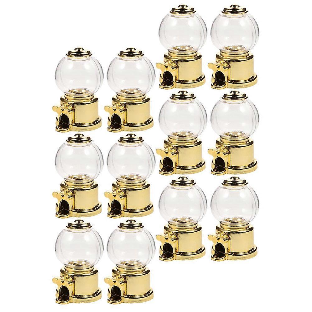 Candy Dispenser Set Plastic Gumball Machines Toy Function Wedding Party 12Pack