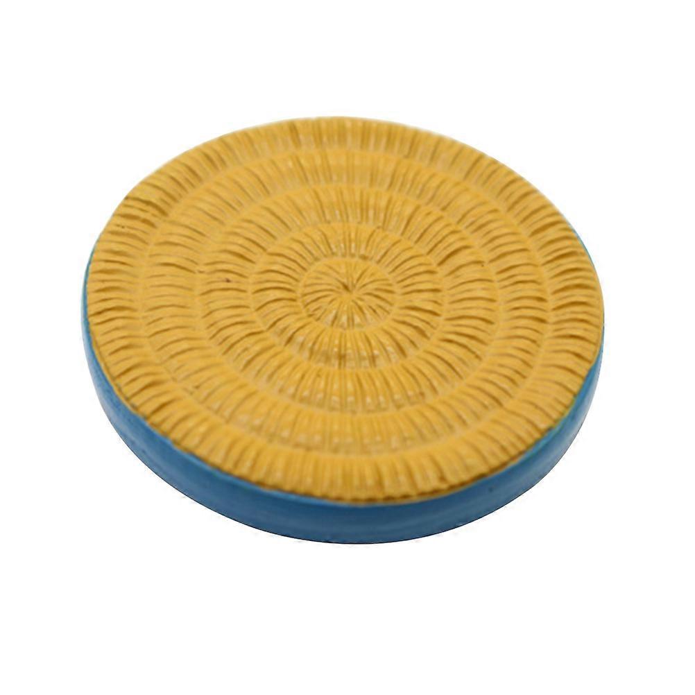 Round Tatami Cushion Tatami Collectibles Atmosphere Creation 4.5x4.5x0.7cm 1Pcs