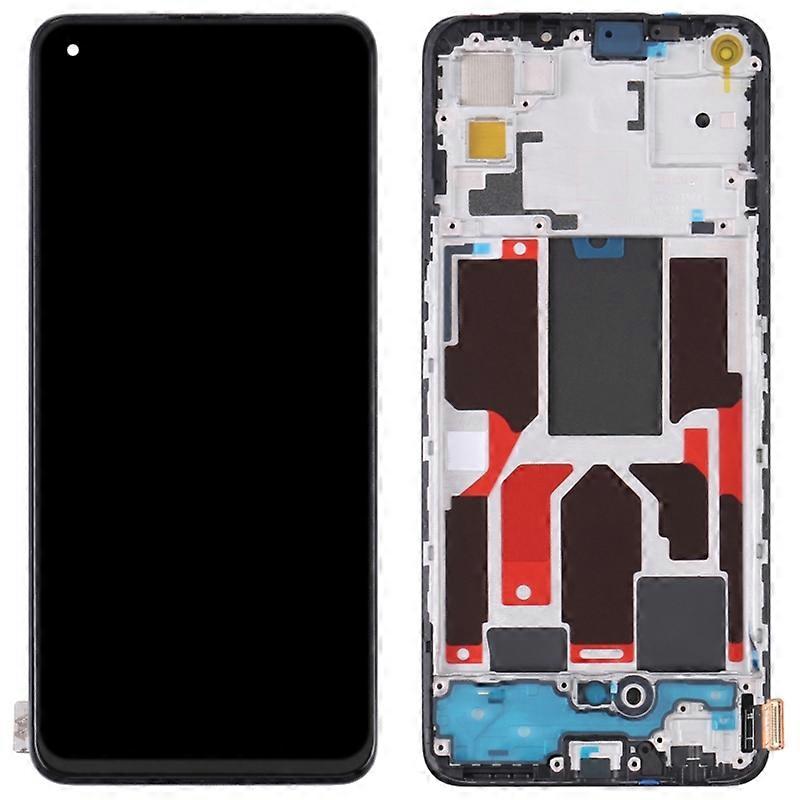 For Oppo Reno5 5G Find X3 Lite Grade C LCD Screen and Digitizer Assembly Frame Part (TFT Technology)
