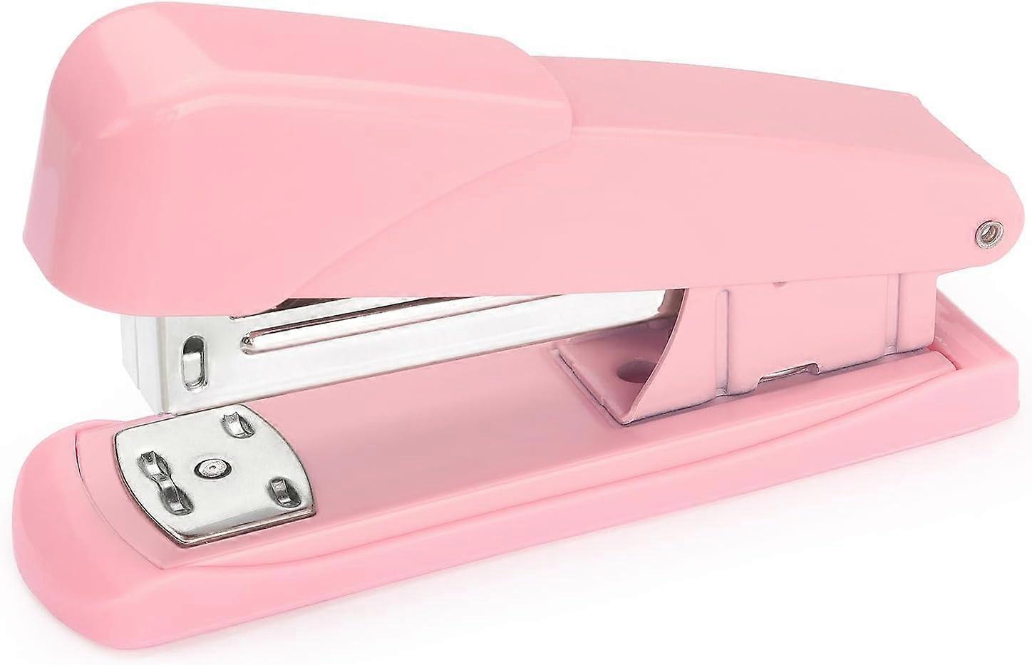 ZENGO Stapler, Office Stapler, Desktop Stapler, Stapler for Desk(Pink)
