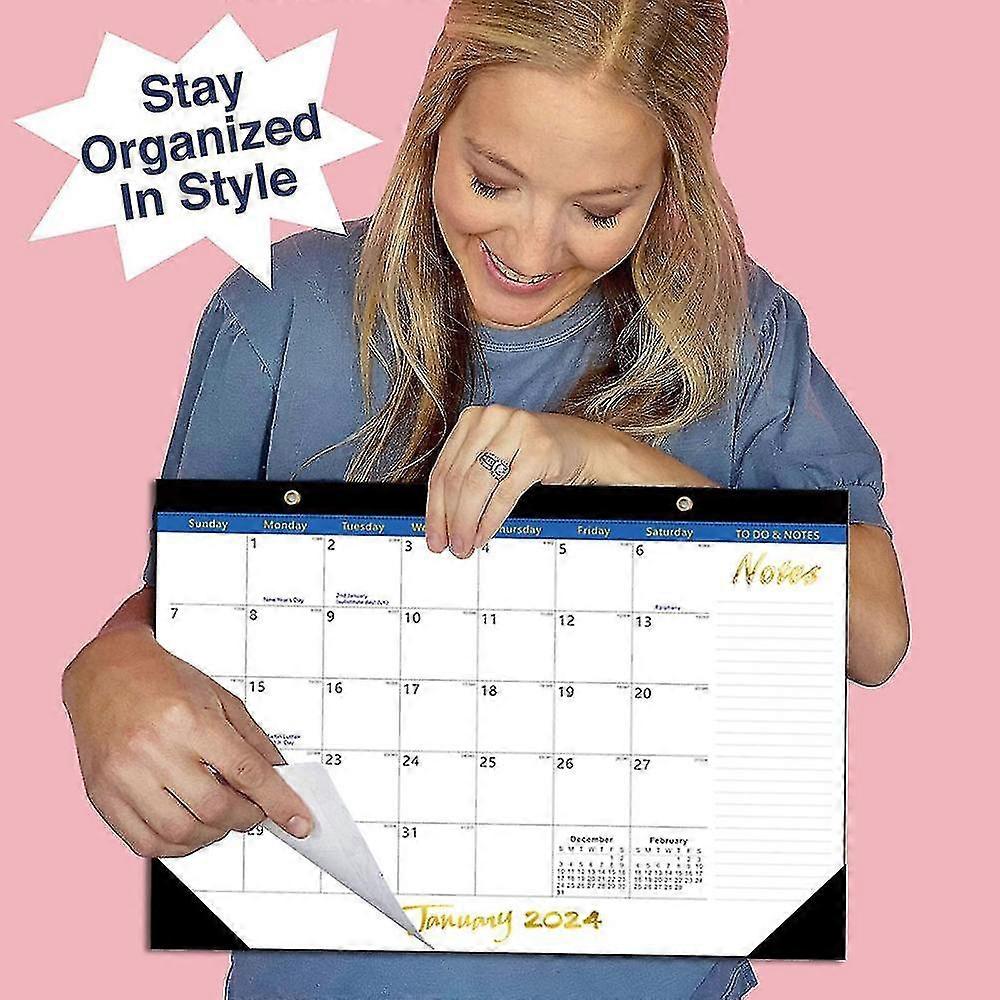 Calendar Sturdy Double Wire Binding, Large Daily Blocks, 18 Month Wall Calendar -, January  - Jun  Clearance