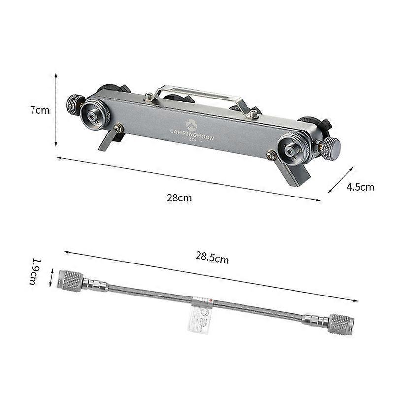 4 In 2 Butane with Screw Extend Hose Split Type Furnace Gas Cartridge Head Conversion Adapter