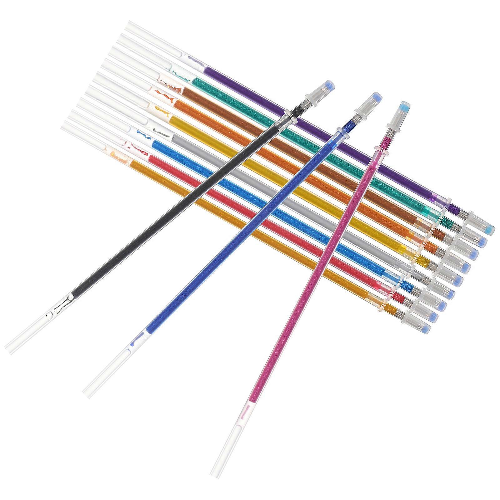 Flash Pen Refills Gel Pen Replacement for Office Use 12Pcs Assorted Color