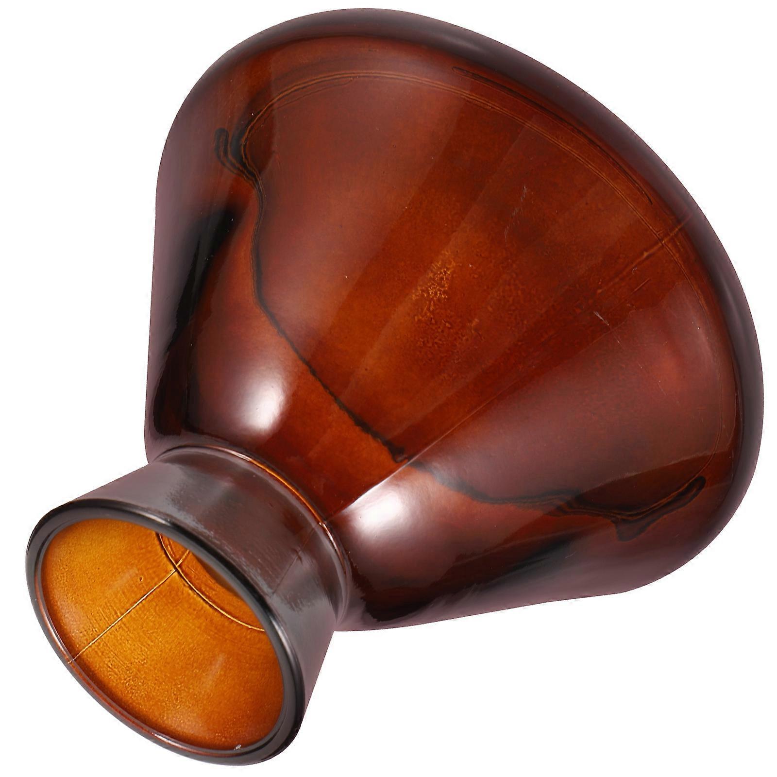 Aroma Glass Diffuser Bottle Trumpet Shaped Empty Perfume Container for Essential Oils, Home Office Decor & DIY Fragrance Projects