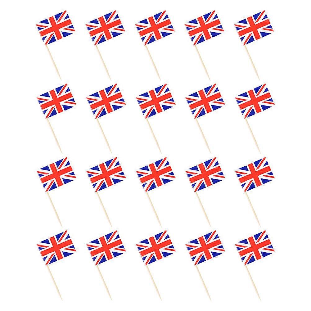 200pcs Toothpick Flags for Cupcakes, Cake Decorative Picks, Party Food Sticks for Appetizers, Sandwiches, Fruit Pastries, Table Decoration